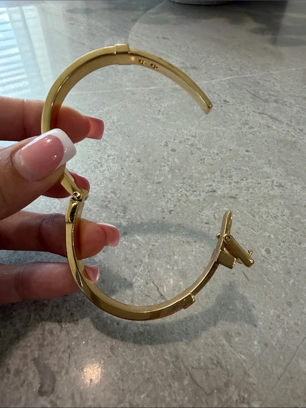 Michael Kors Gold and Turquoise Buckle Bracelet